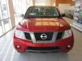 2012 Lava Red Nissan Frontier SV Crew Cab 4x4  photo #2