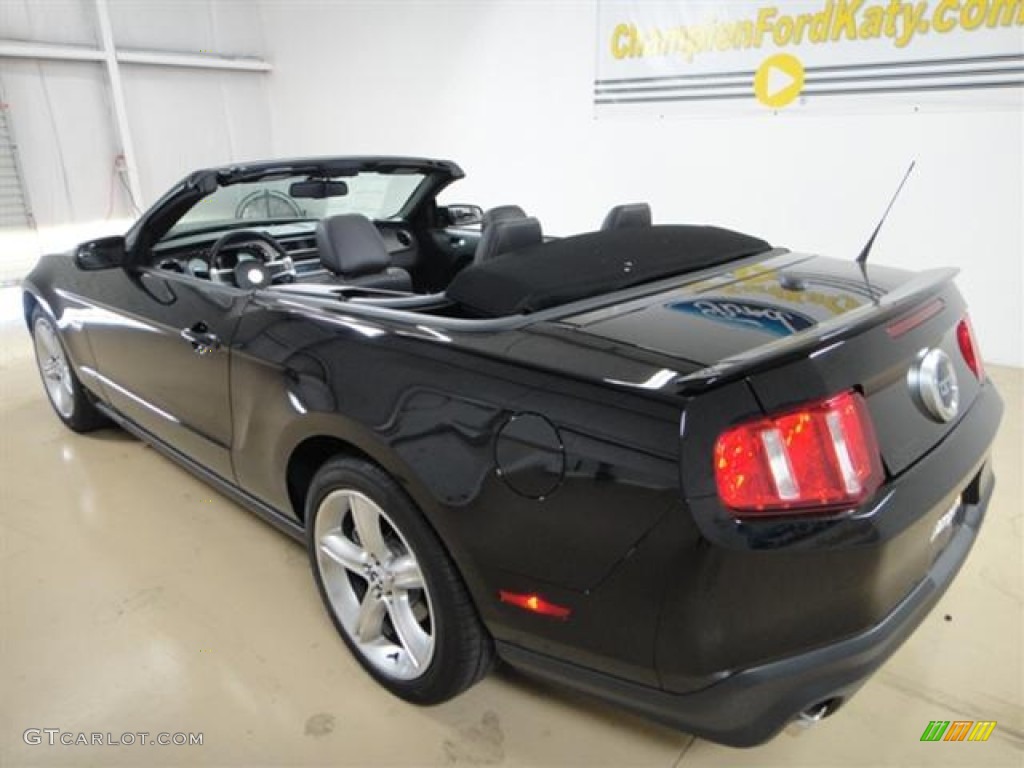 2011 Mustang GT Premium Convertible - Ebony Black / Charcoal Black/Cashmere photo #3