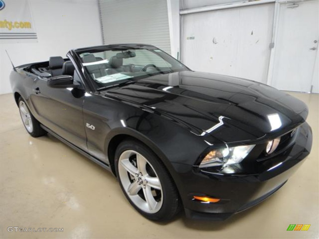 2011 Mustang GT Premium Convertible - Ebony Black / Charcoal Black/Cashmere photo #4