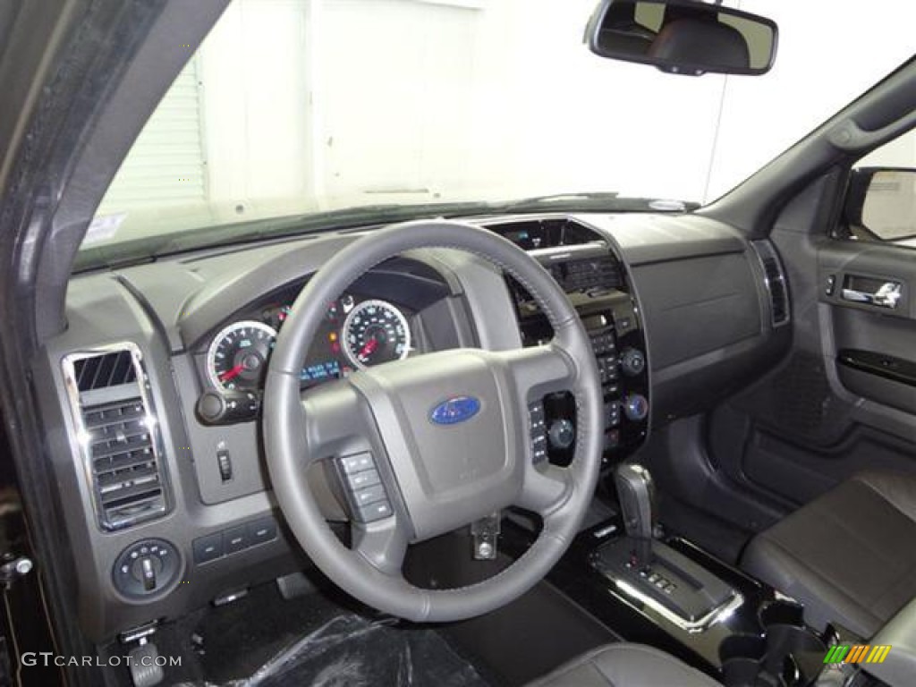 2012 Ford Escape Limited V6 Charcoal Black Dashboard Photo #57417230