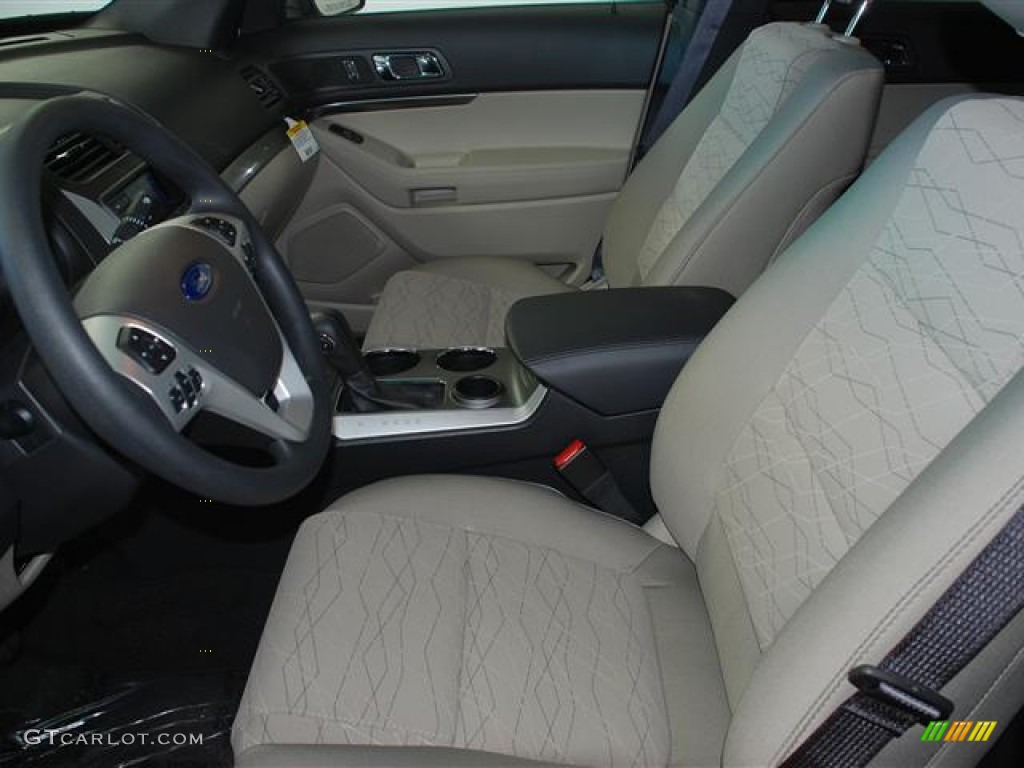 Medium Light Stone Interior 2012 Ford Explorer FWD Photo #57419123