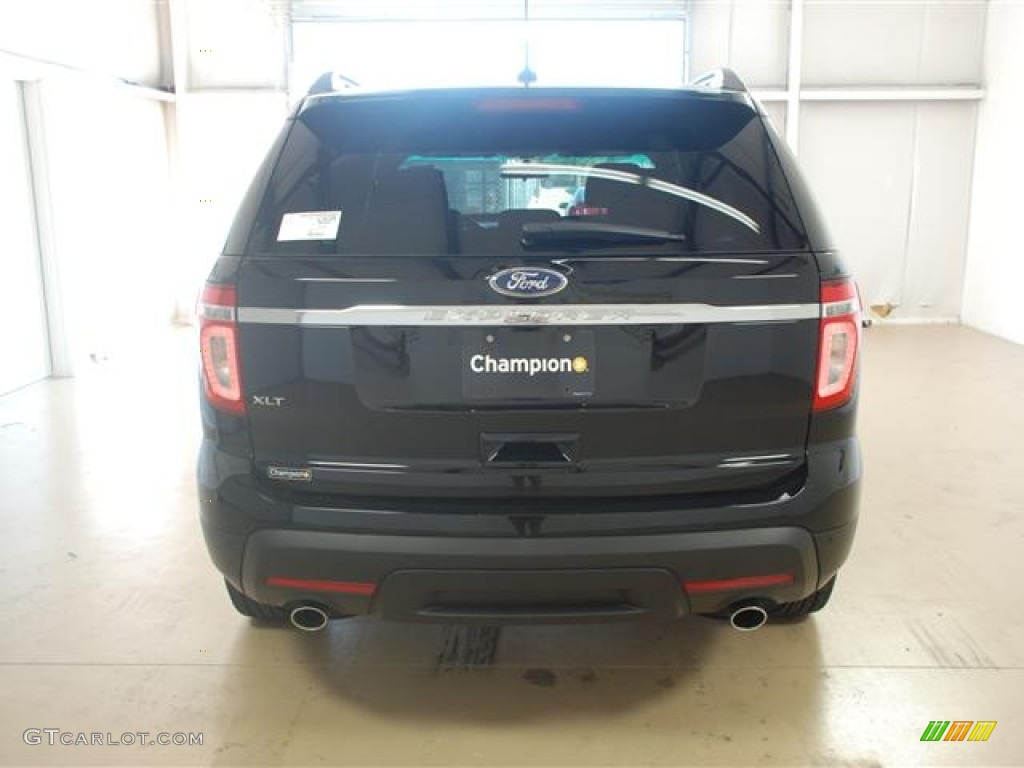 2012 Explorer XLT - Black / Charcoal Black photo #5