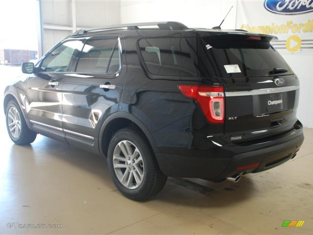 2012 Explorer XLT - Black / Charcoal Black photo #6