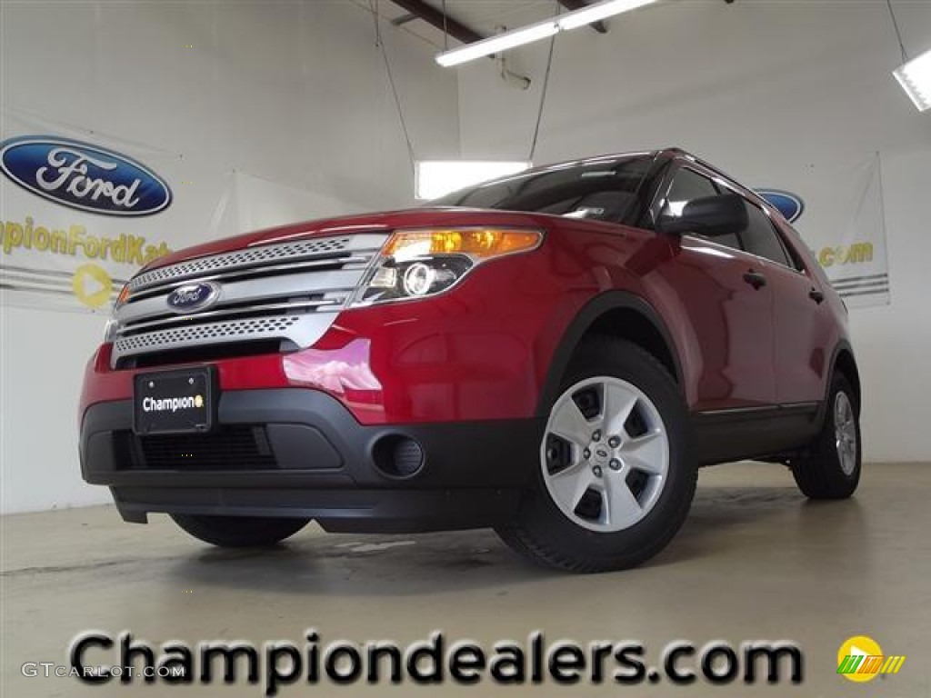 Red Candy Metallic Ford Explorer