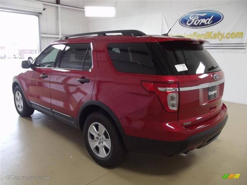 2012 Explorer FWD - Red Candy Metallic / Medium Light Stone photo #6