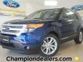 2012 Dark Pearl Blue Metallic Ford Explorer XLT  photo #1