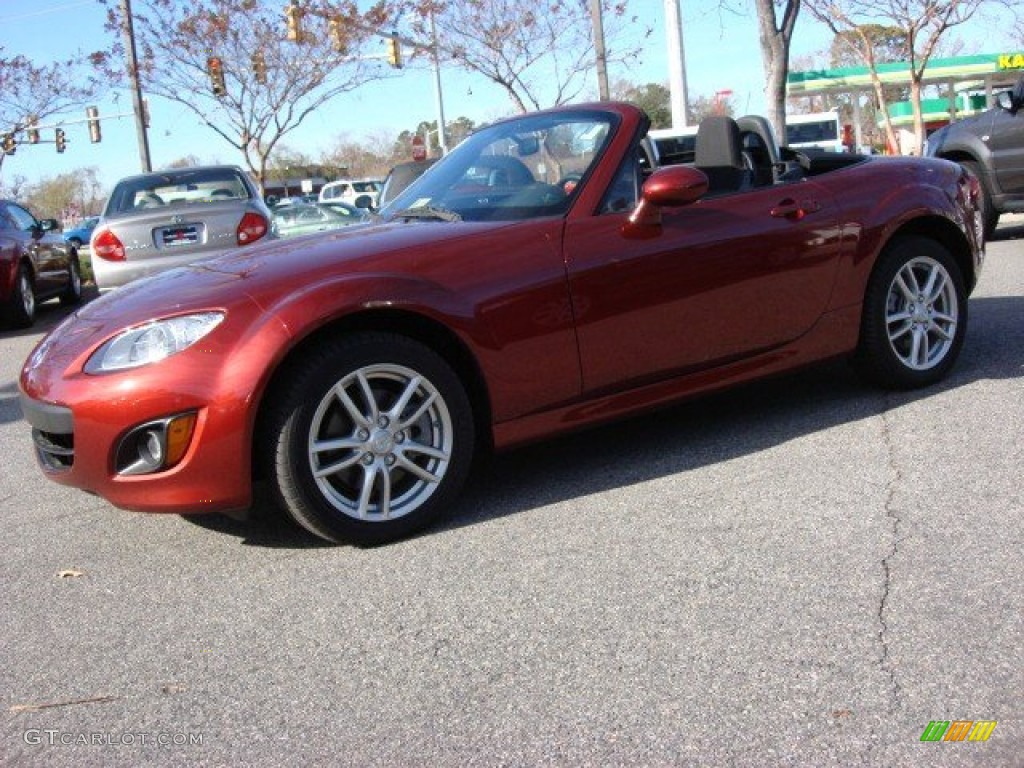 2010 MX-5 Miata Sport Roadster - Copper Red Mica / Black photo #7