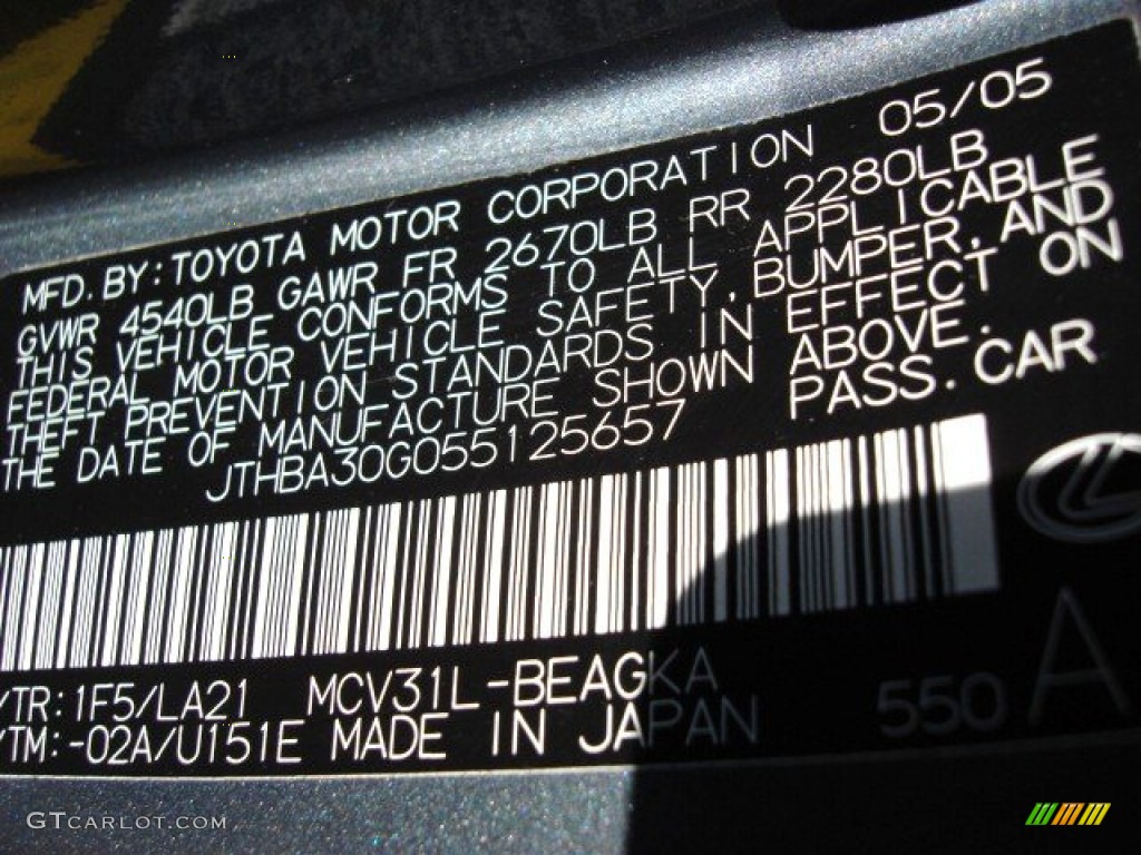 2005 Lexus ES 330 Parts Photos