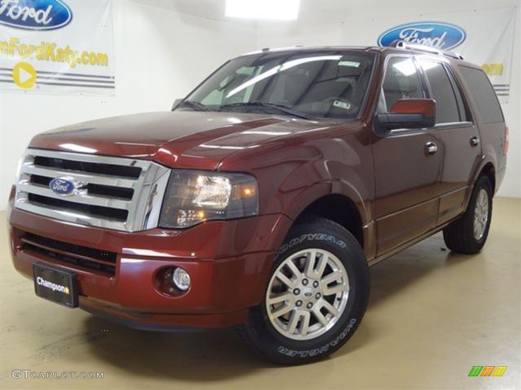 2012 Expedition Limited - Autumn Red Metallic / Charcoal Black photo #1