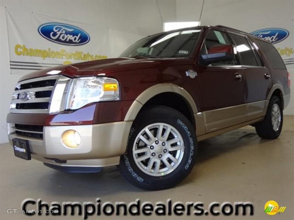 2012 Expedition King Ranch - Autumn Red Metallic / Chaparral photo #1