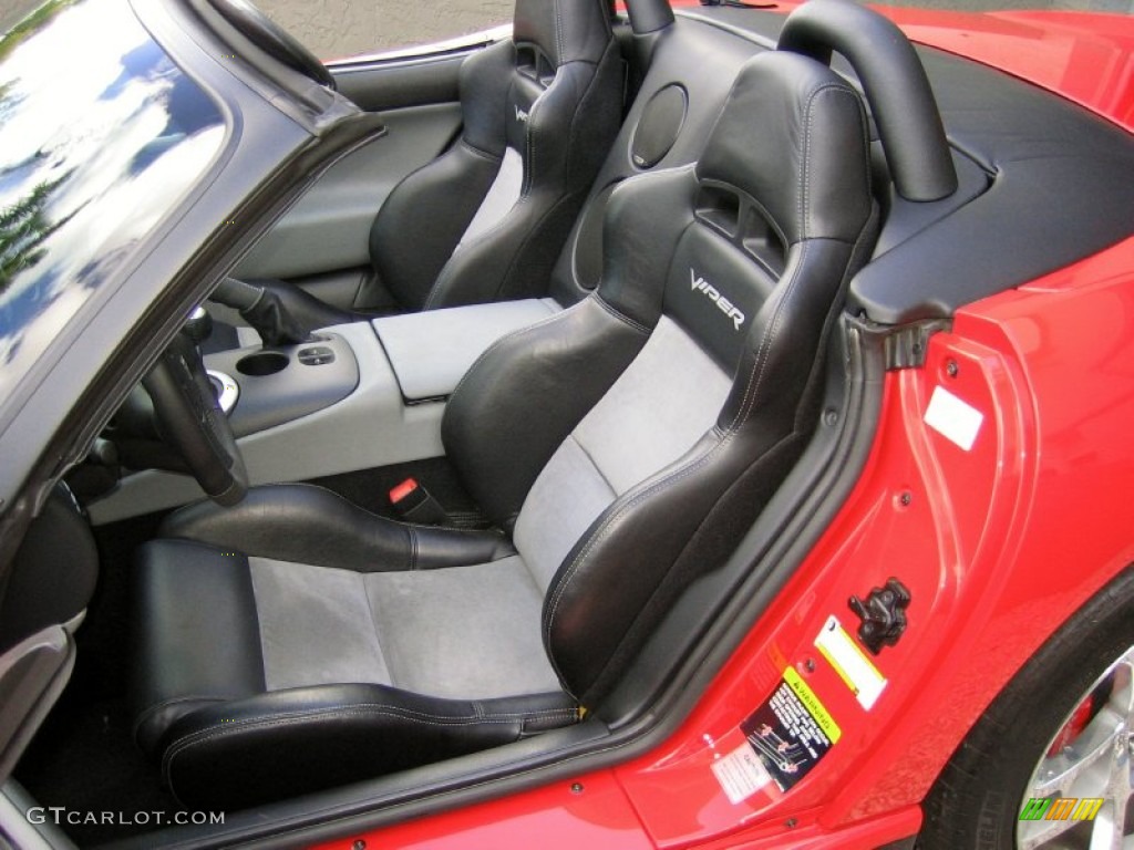 Black/Medium Slate Gray Interior 2008 Dodge Viper SRT-10 Photo #57428327