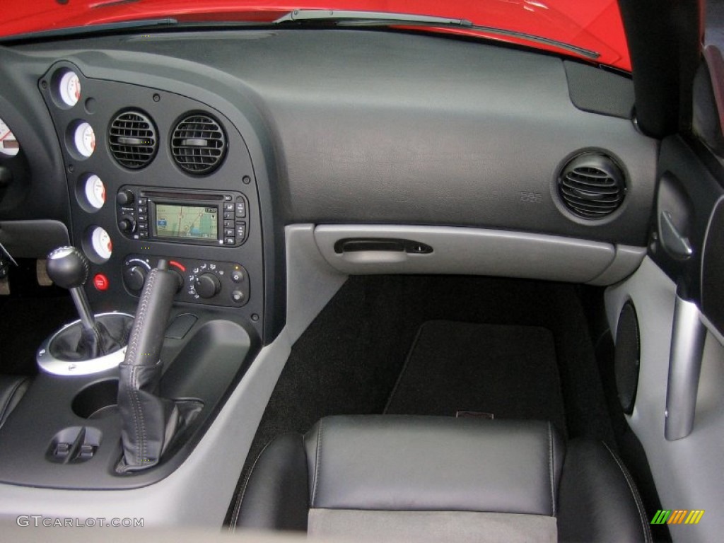2008 Dodge Viper SRT-10 Black/Medium Slate Gray Dashboard Photo #57428393