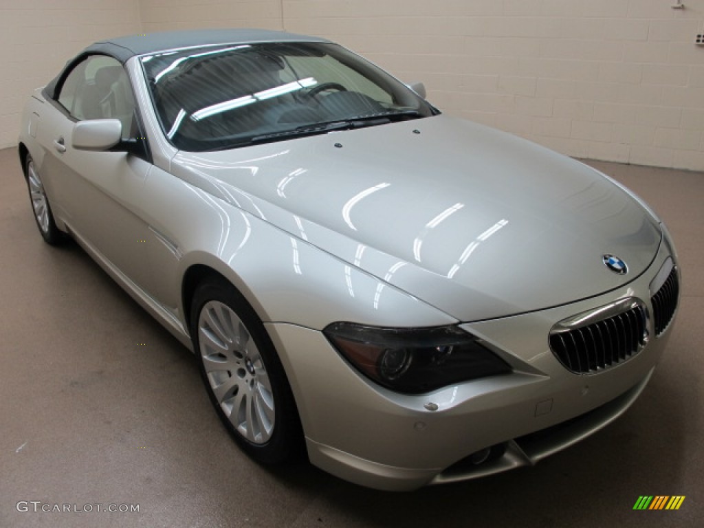 2005 6 Series 645i Convertible - Mineral Silver Metallic / Cream Beige photo #1