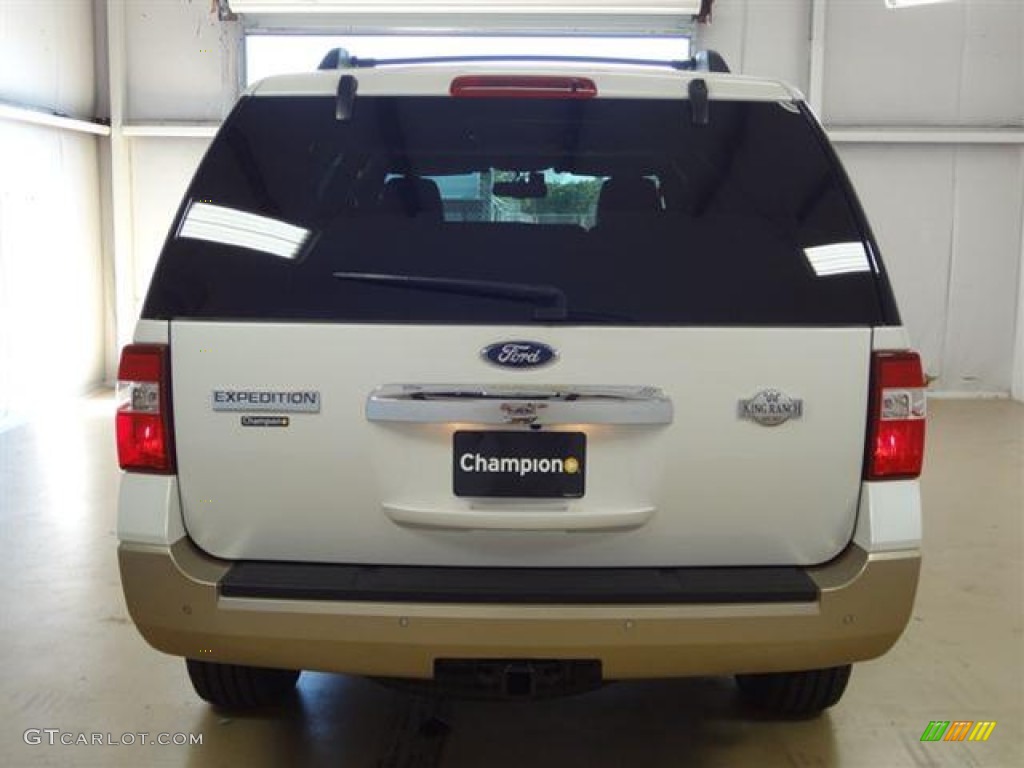 2012 Expedition King Ranch - White Platinum Tri-Coat / Chaparral photo #6
