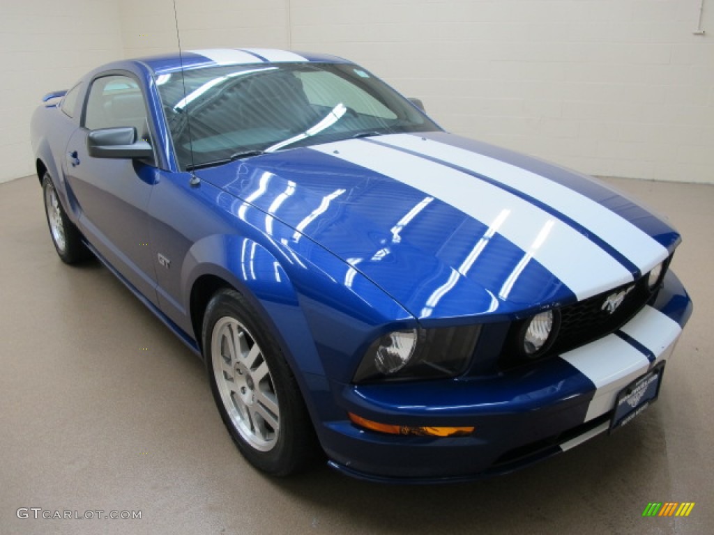 Sonic Blue Metallic Ford Mustang