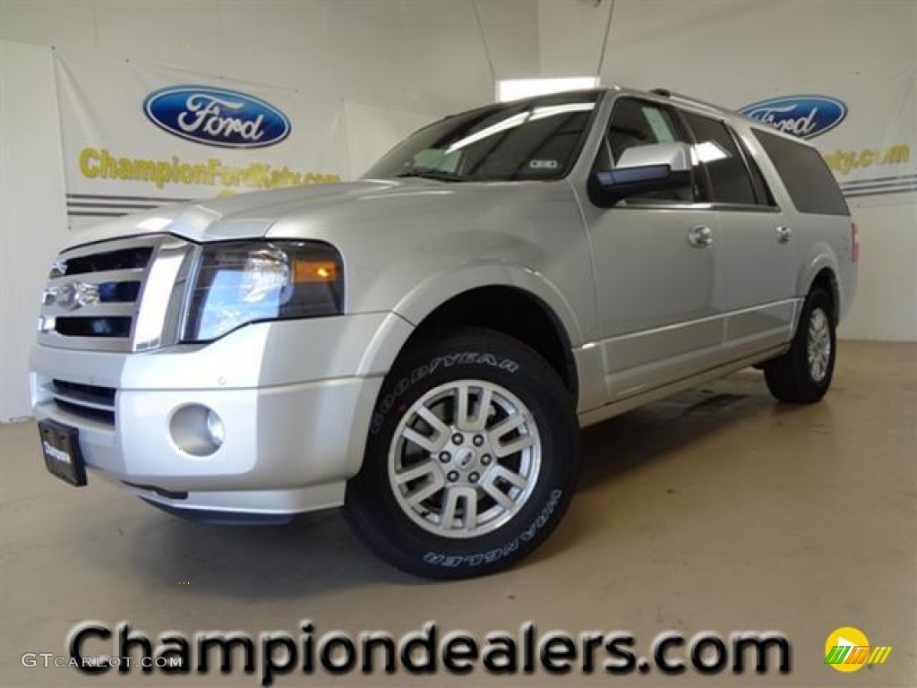2012 Expedition EL Limited - Ingot Silver Metallic / Charcoal Black photo #1