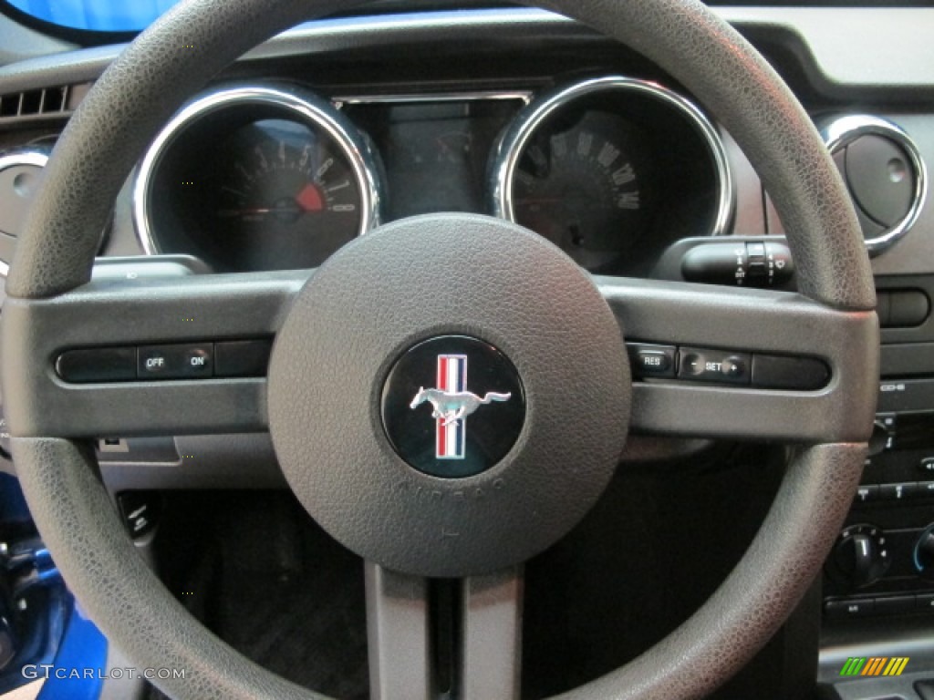 2005 Ford Mustang GT Premium Coupe Dark Charcoal Steering Wheel Photo #57429460