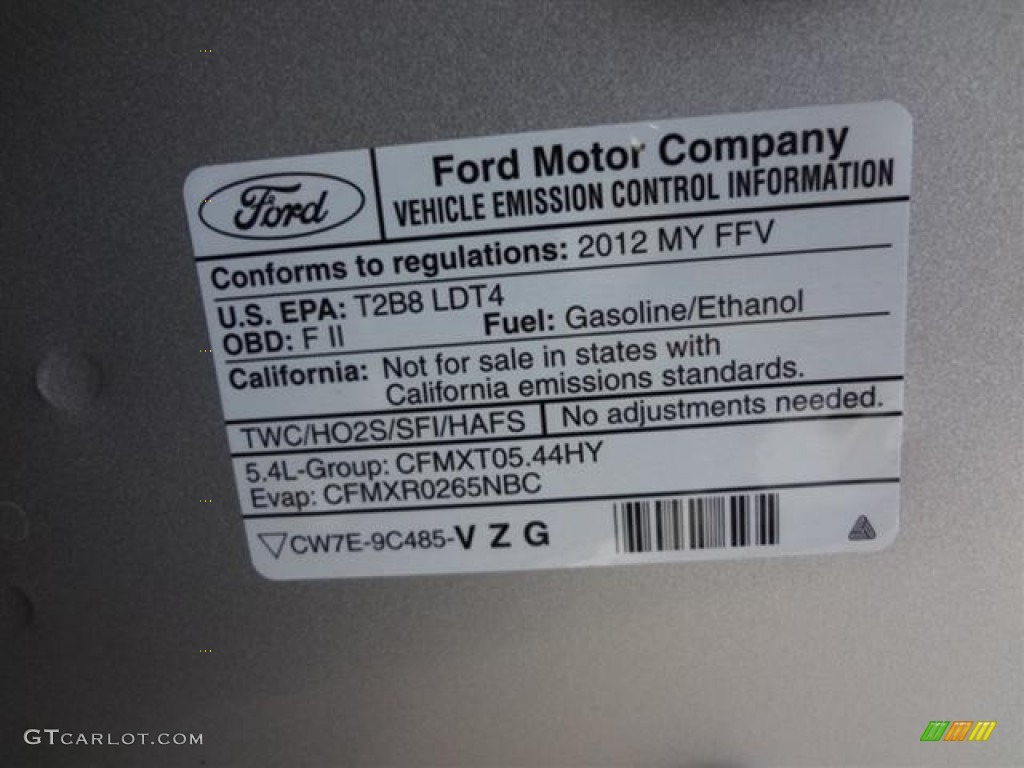 2012 Ford Expedition EL Limited Emission Control Information Photo #57429500