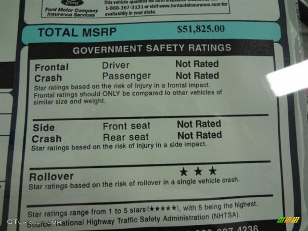 2012 Ford Expedition Limited Window Sticker Photo #57430214