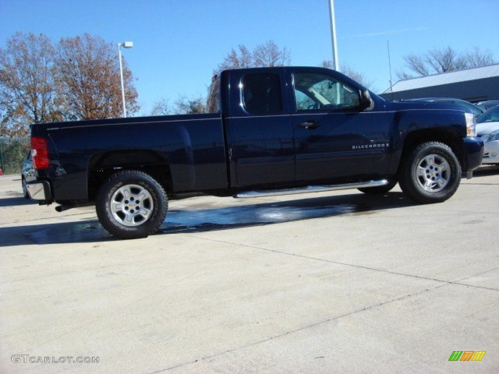 2009 Silverado 1500 LT Extended Cab - Imperial Blue Metallic / Ebony photo #3