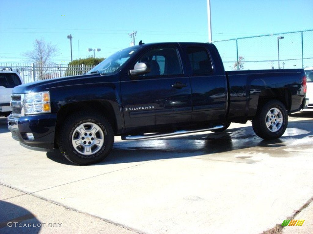 2009 Silverado 1500 LT Extended Cab - Imperial Blue Metallic / Ebony photo #6