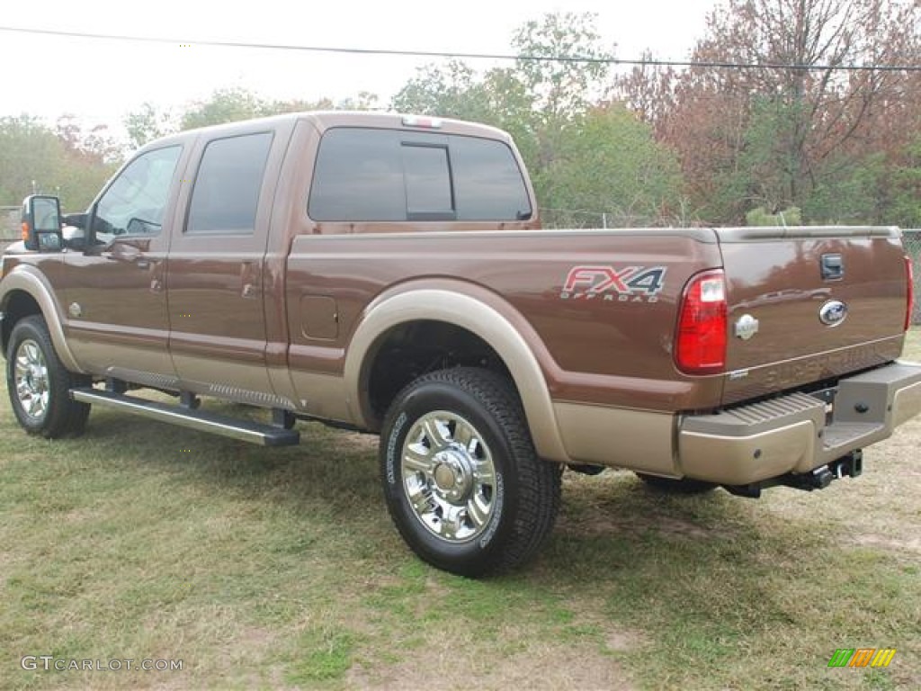 2012 F250 Super Duty King Ranch Crew Cab 4x4 - Golden Bronze Metallic / Chaparral Leather photo #4