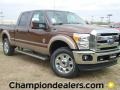 2012 Golden Bronze Metallic Ford F250 Super Duty Lariat Crew Cab 4x4  photo #1