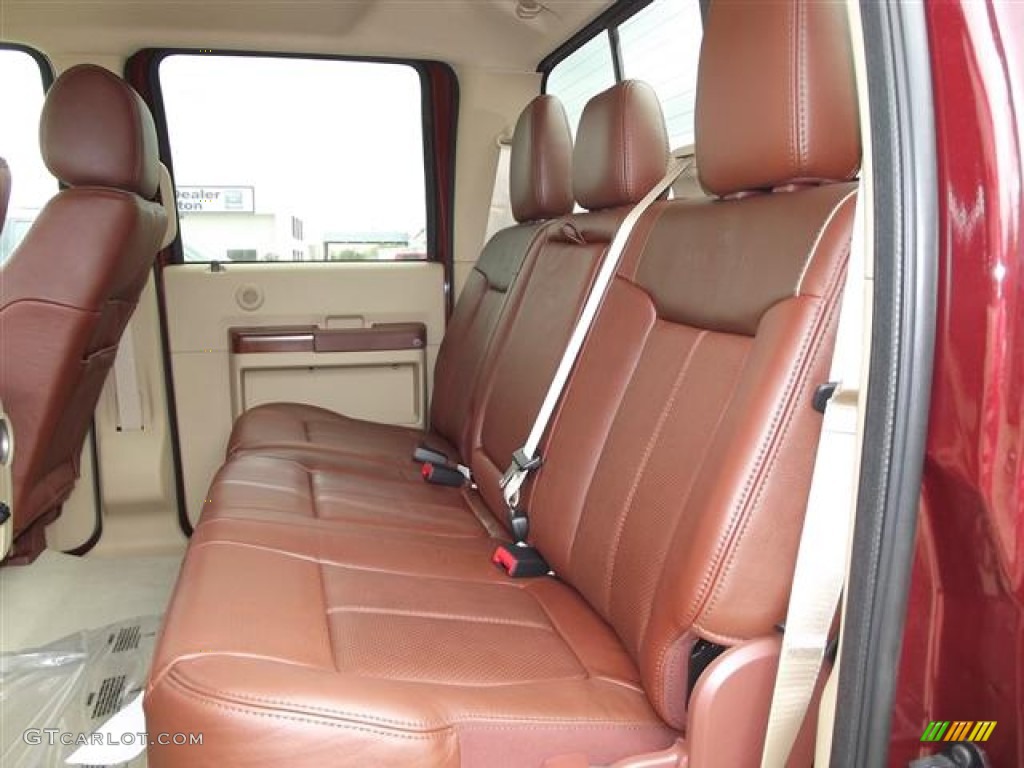 2012 F250 Super Duty King Ranch Crew Cab 4x4 - Autumn Red Metallic / Chaparral Leather photo #11
