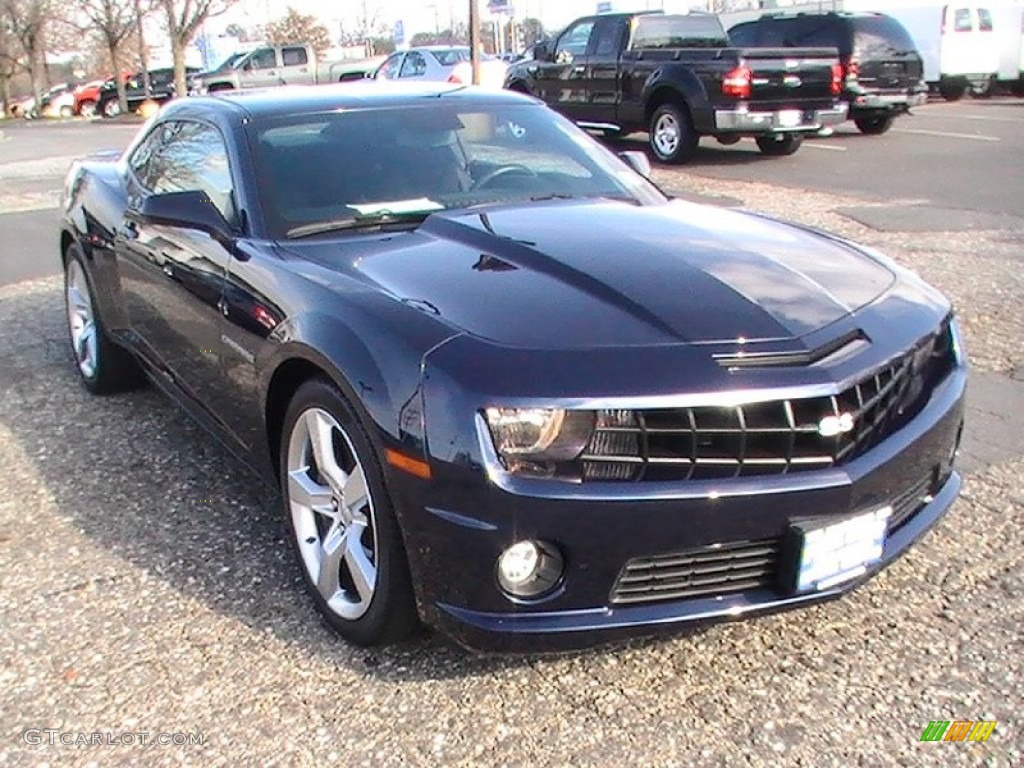 2010 Camaro SS Coupe - Imperial Blue Metallic / Black photo #3