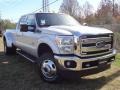 2012 Ingot Silver Metallic Ford F350 Super Duty Lariat Crew Cab 4x4 Dually  photo #1