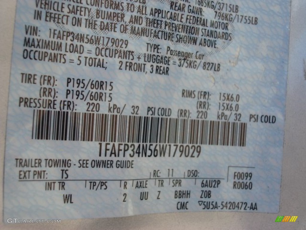 2006 Focus ZX4 SE Sedan - CD Silver Metallic / Dark Pebble/Light Pebble photo #20