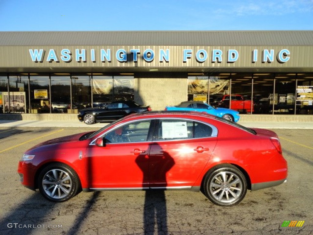 2009 MKS AWD Sedan - Sangria Red Metallic / Charcoal Black photo #1