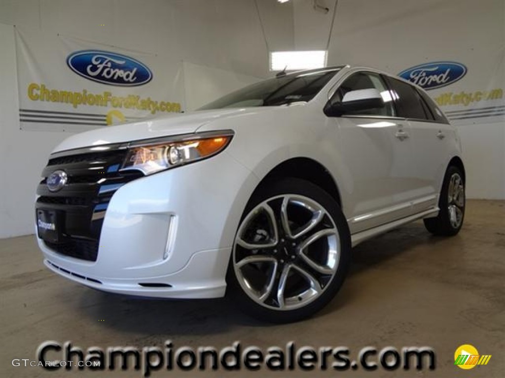 2012 Edge Sport - White Platinum Metallic Tri-Coat / Charcoal Black/Silver Smoke Metallic photo #1