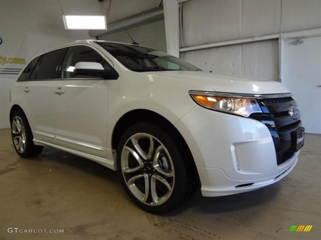 2012 Edge Sport - White Platinum Metallic Tri-Coat / Charcoal Black/Silver Smoke Metallic photo #3