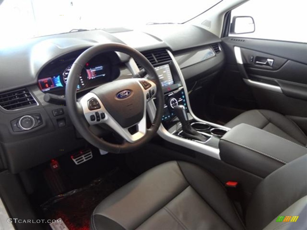 Charcoal Black/Silver Smoke Metallic Interior 2012 Ford Edge Sport Photo #57435059