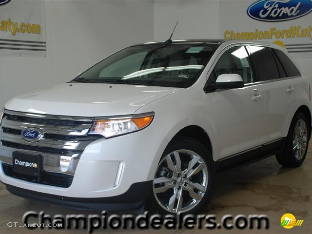 2012 Edge Limited EcoBoost - White Platinum Metallic Tri-Coat / Medium Light Stone photo #1
