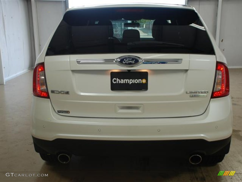 2012 Edge Limited EcoBoost - White Platinum Metallic Tri-Coat / Medium Light Stone photo #5