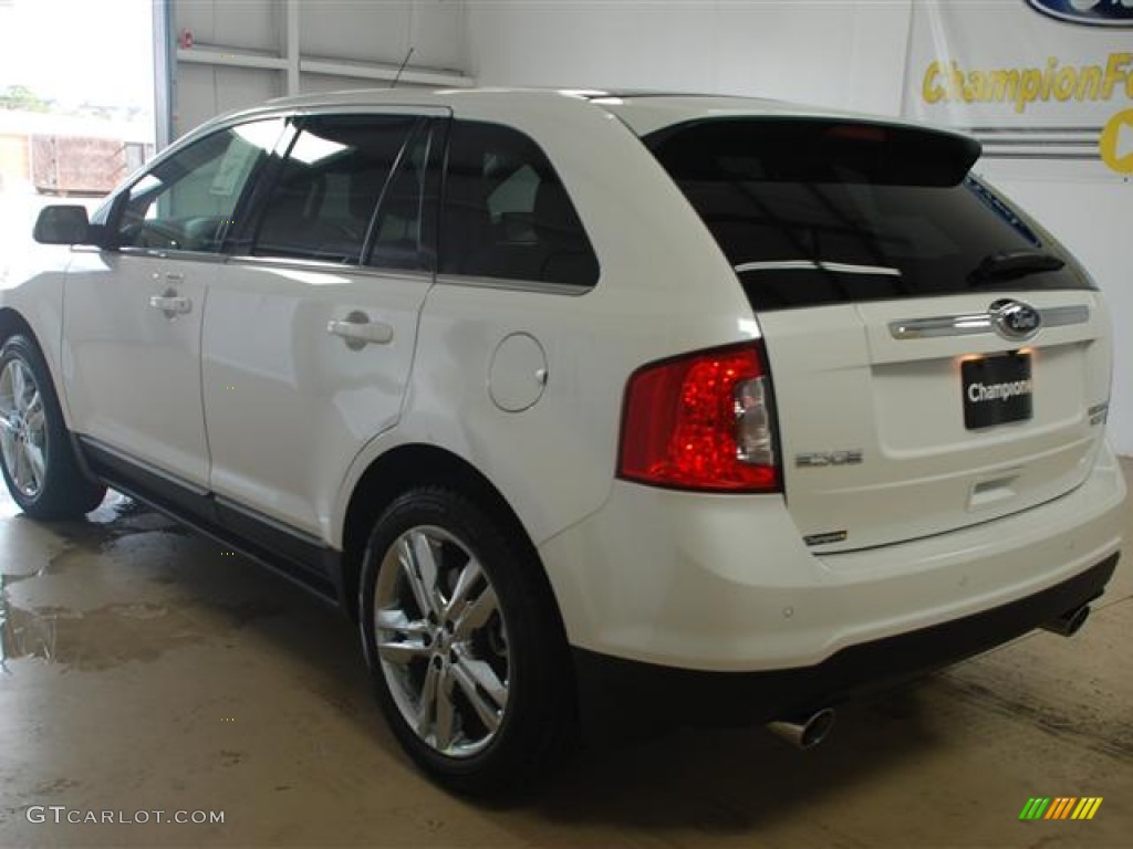 2012 Edge Limited EcoBoost - White Platinum Metallic Tri-Coat / Medium Light Stone photo #6