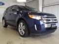 2012 Dark Blue Pearl Metallic Ford Edge Limited EcoBoost  photo #3