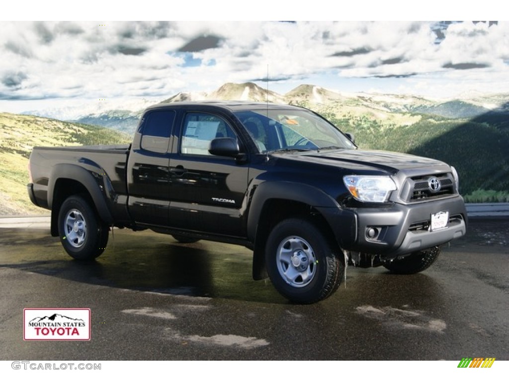 2012 Tacoma Access Cab 4x4 - Black / Graphite photo #1