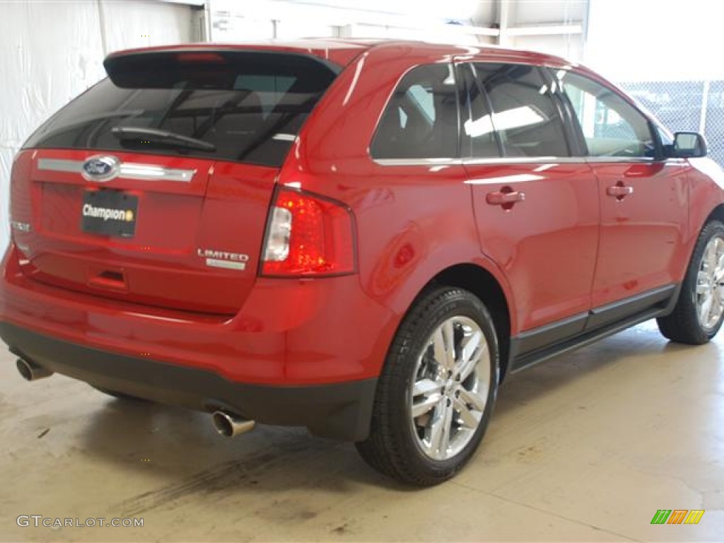 2012 Edge Limited EcoBoost - Red Candy Metallic / Medium Light Stone photo #4