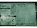 2012 Toyota Tacoma Access Cab 4x4 Window Sticker