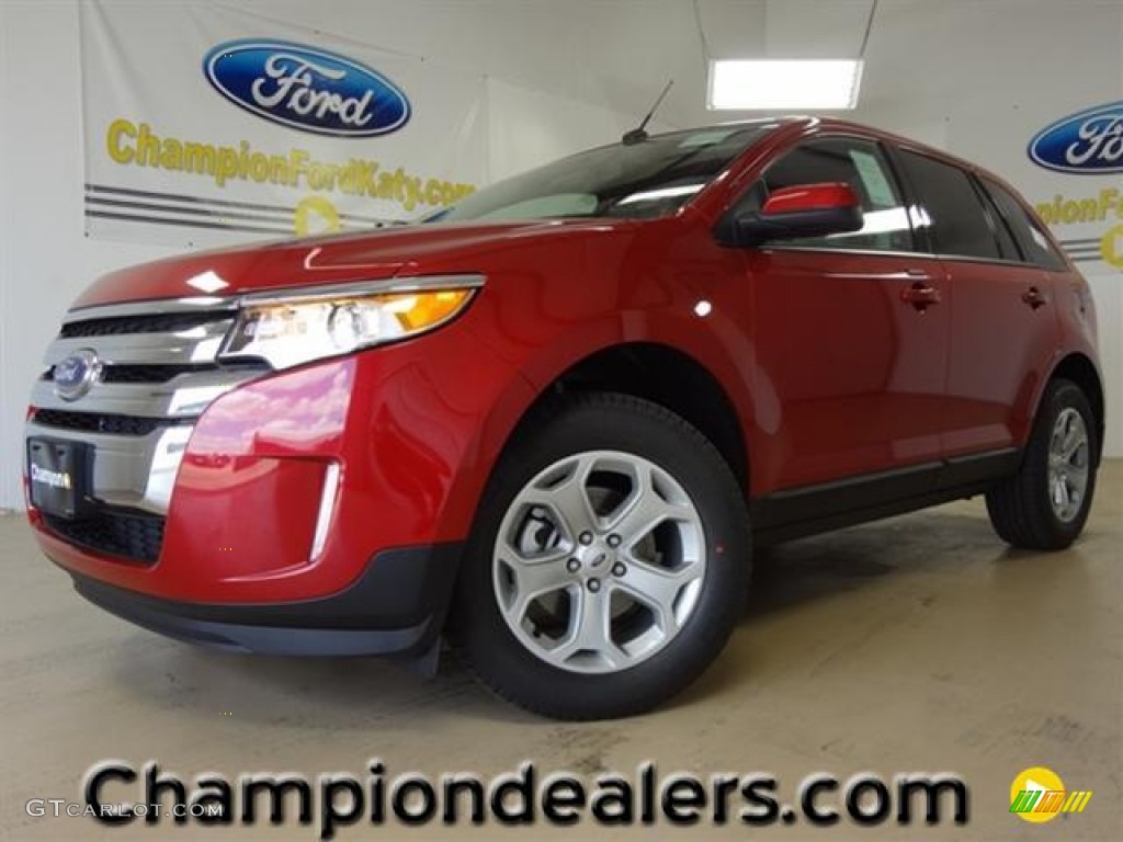 2012 Edge SEL - Red Candy Metallic / Medium Light Stone photo #1