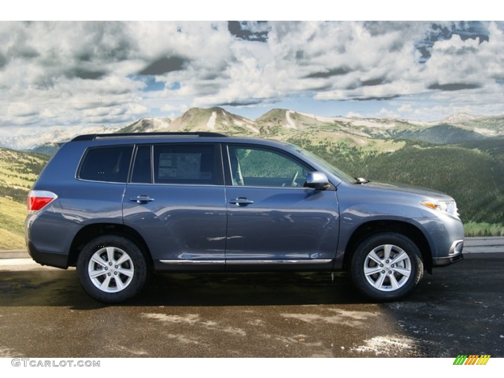 2012 Highlander SE 4WD - Shoreline Blue Pearl / Black photo #2