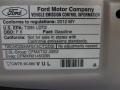 2012 Ford Edge SE EcoBoost Info Tag