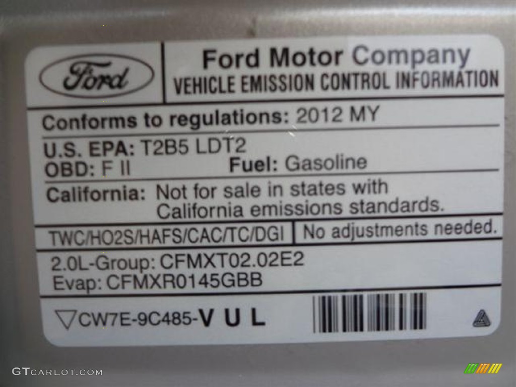 2012 Ford Edge SE EcoBoost Parts Photos