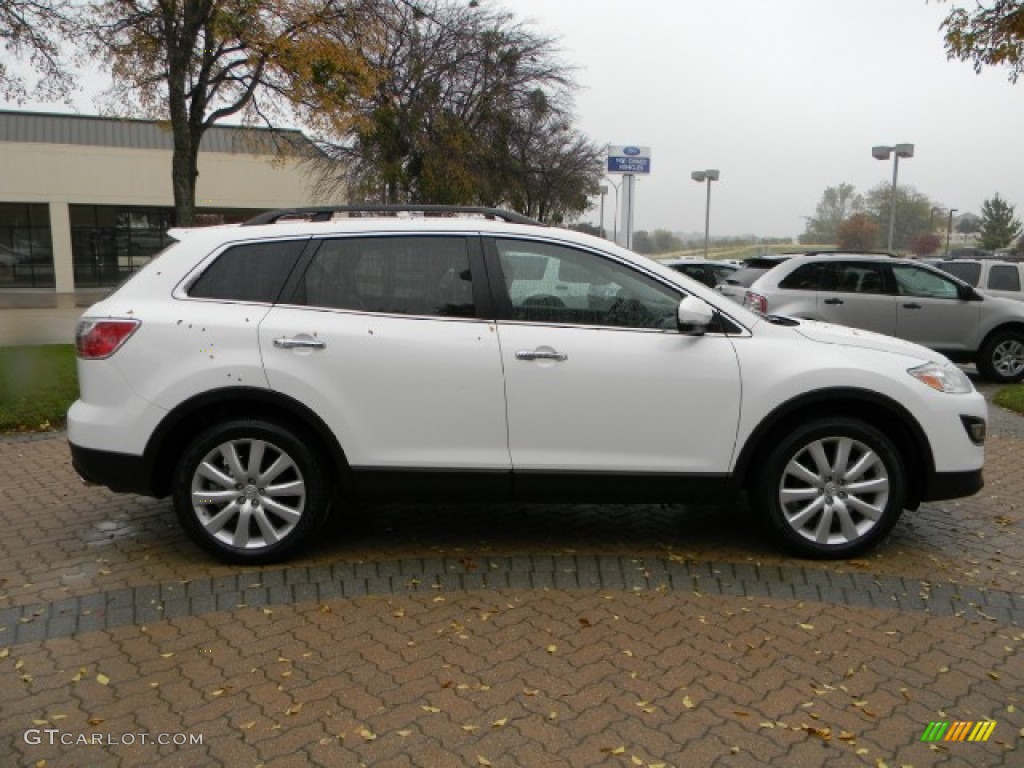 2010 CX-9 Grand Touring - Crystal White Pearl Mica / Sand photo #3
