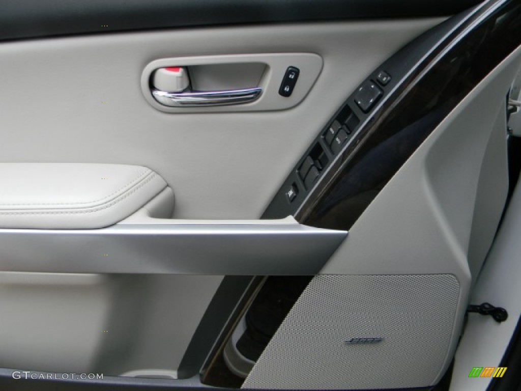 2010 CX-9 Grand Touring - Crystal White Pearl Mica / Sand photo #11