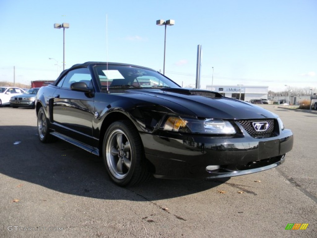 2004 Mustang GT Convertible - Black / Dark Charcoal photo #7