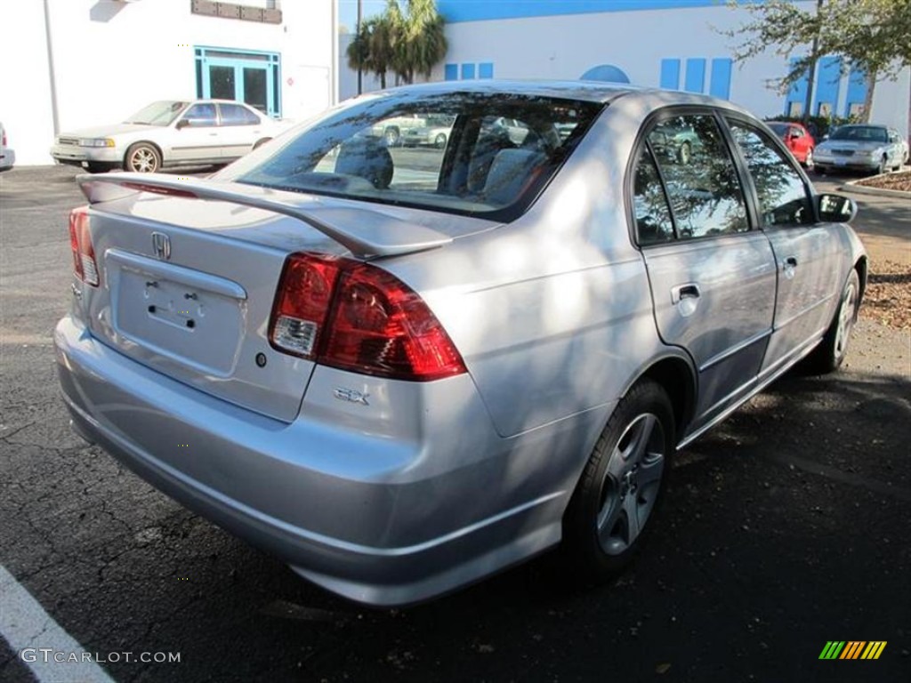 2004 Civic EX Sedan - Satin Silver Metallic / Gray photo #2
